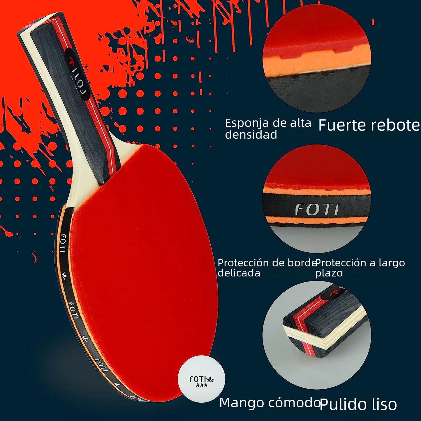 Table Tennis Racket Set with Balls and Adjustable Net